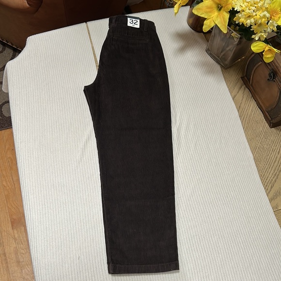 Gap pleated cordur brown noir pants - Picture 6 of 14